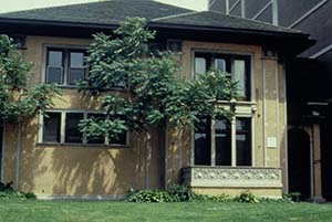 Mundelein College yellow house
