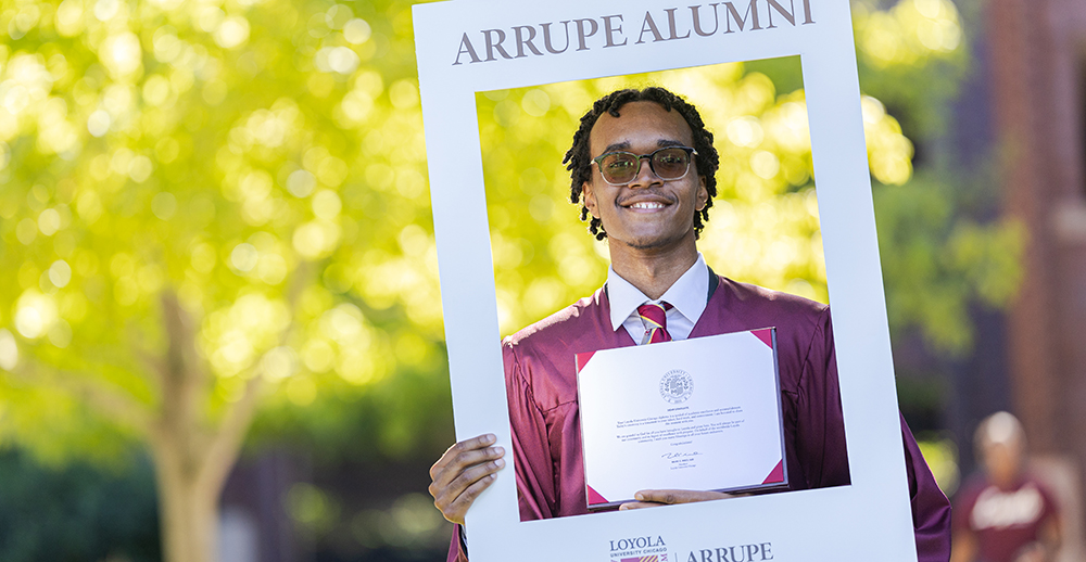 Portrait of John Cooke at graduation