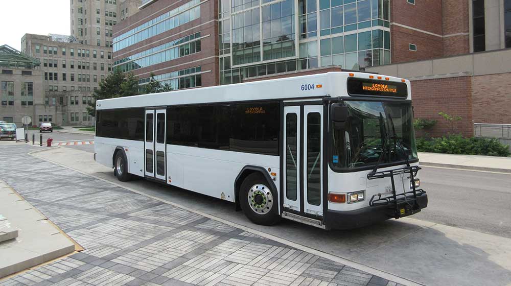 Loyola University Chicago shuttle bus