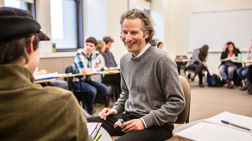 English Professor Howard Axelrod teaches the 