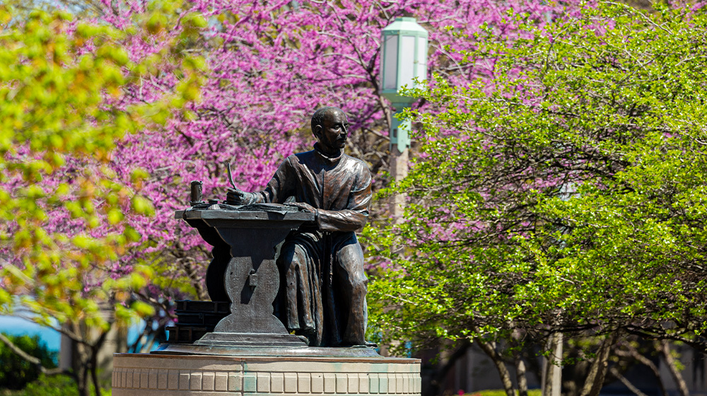 Ignatius Statue on Campus 