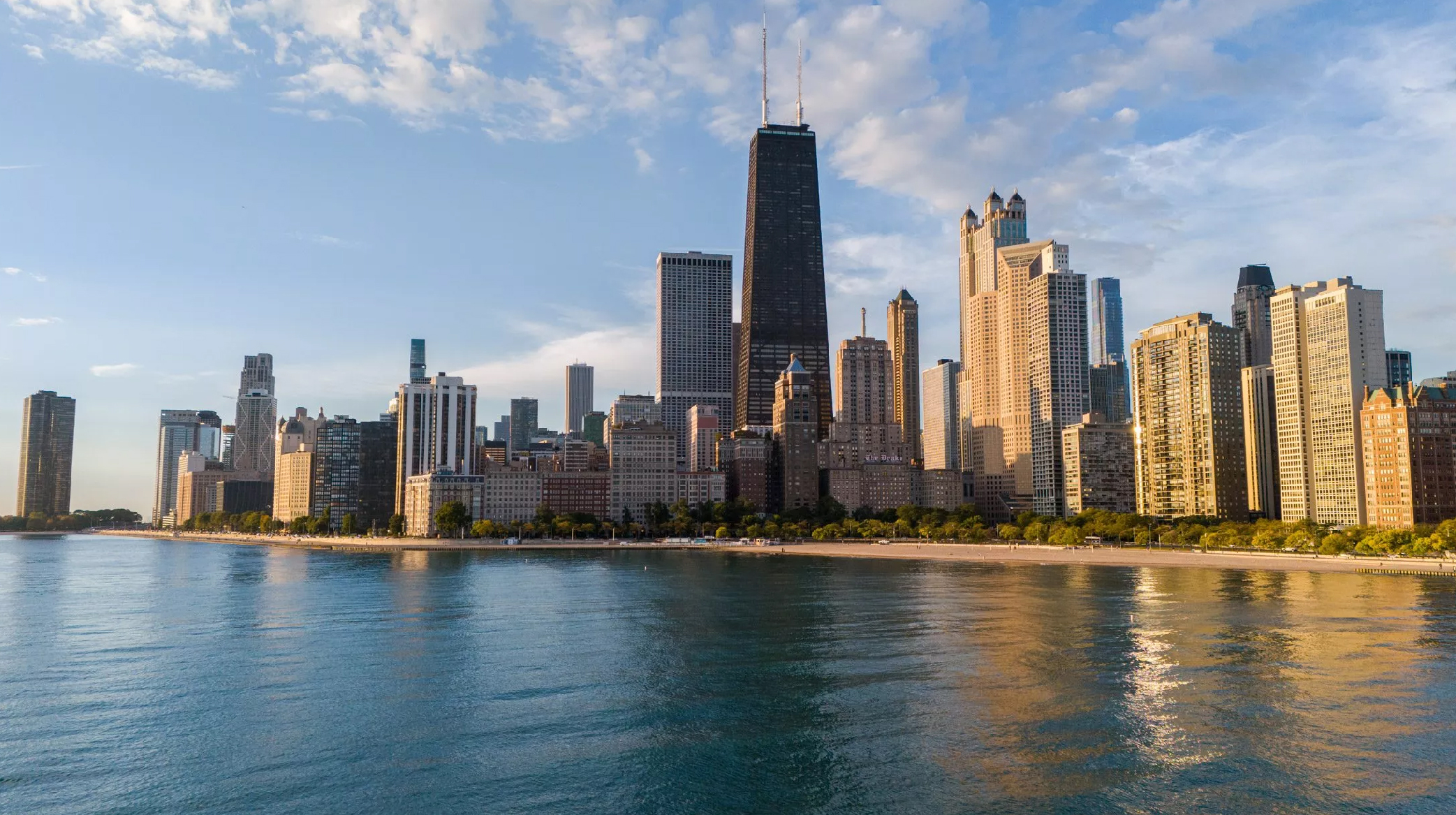 Chicago Skyline Loyola Lens