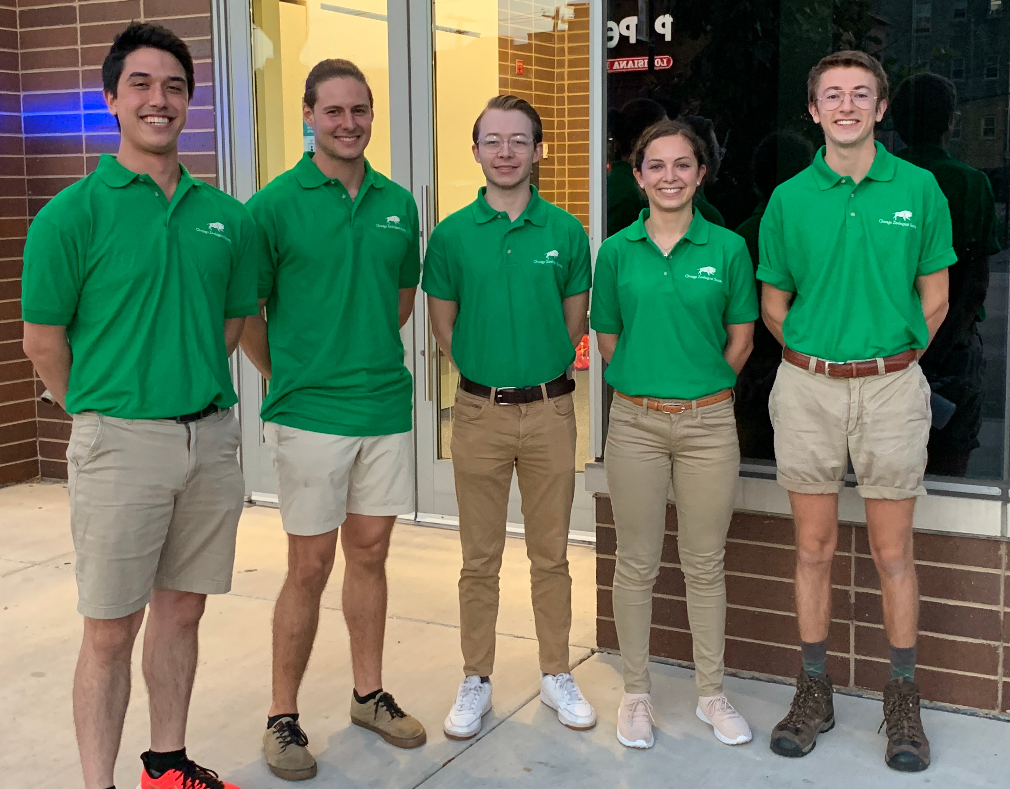 Engineering capstone team members at Brookfield Zoo