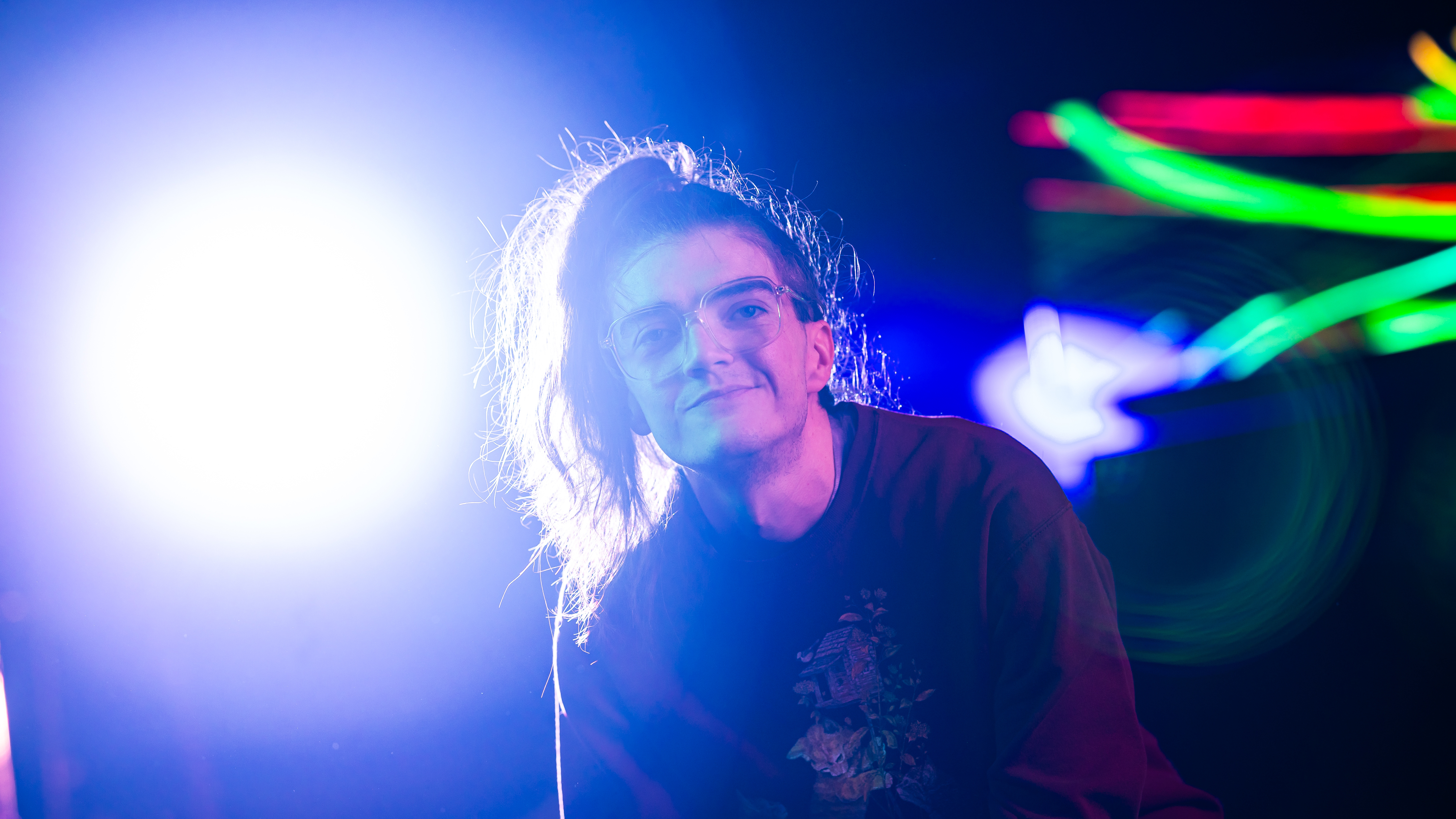 Loyola alumnus Cam Stacey (BBA ’18) at Bookclub, a Lincoln Park music venue