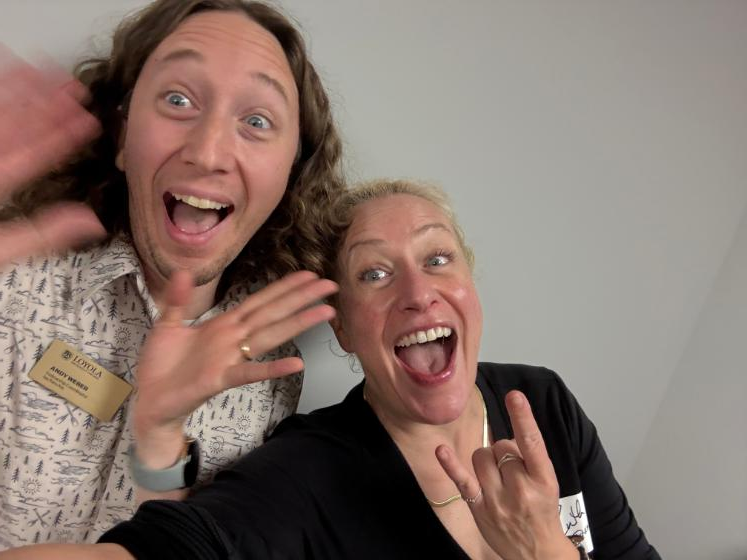 Andy Weber (Left, Fellowship Coordinator) and Ruth Gomberg (Right, Fellowship Director)
