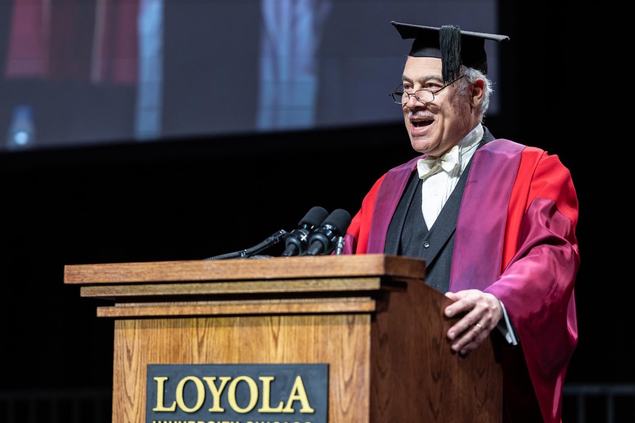 Prof Bucholz at 2023 Commencement
