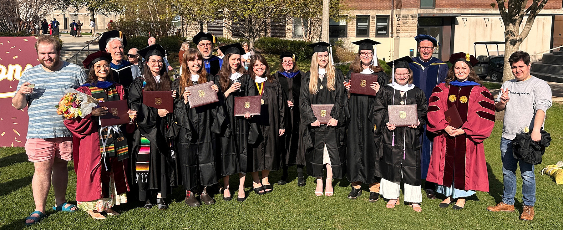 2025 Loyola Chicago History Graduates and Faculty