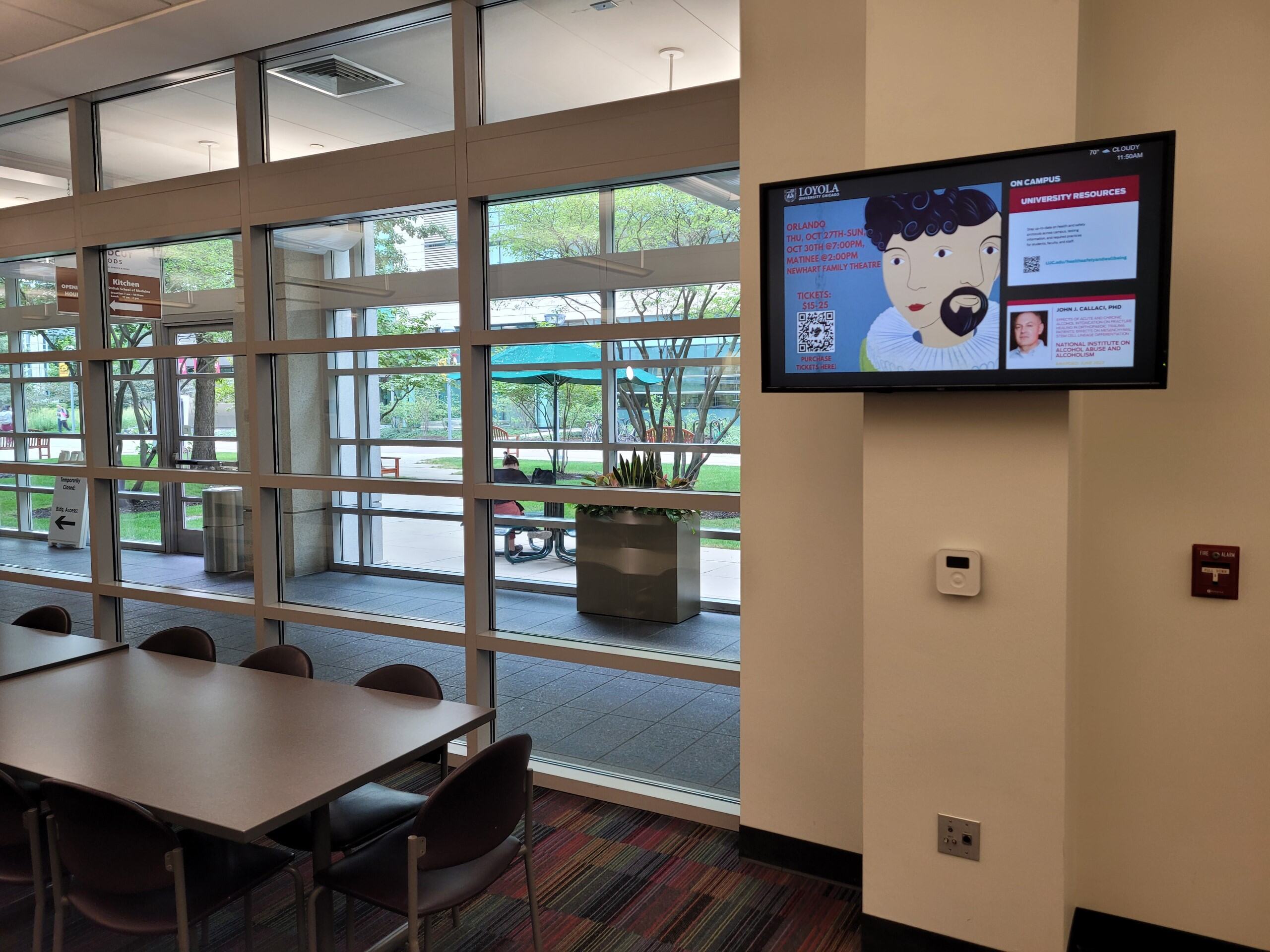 SSOM Cafeteria Digital Signage
