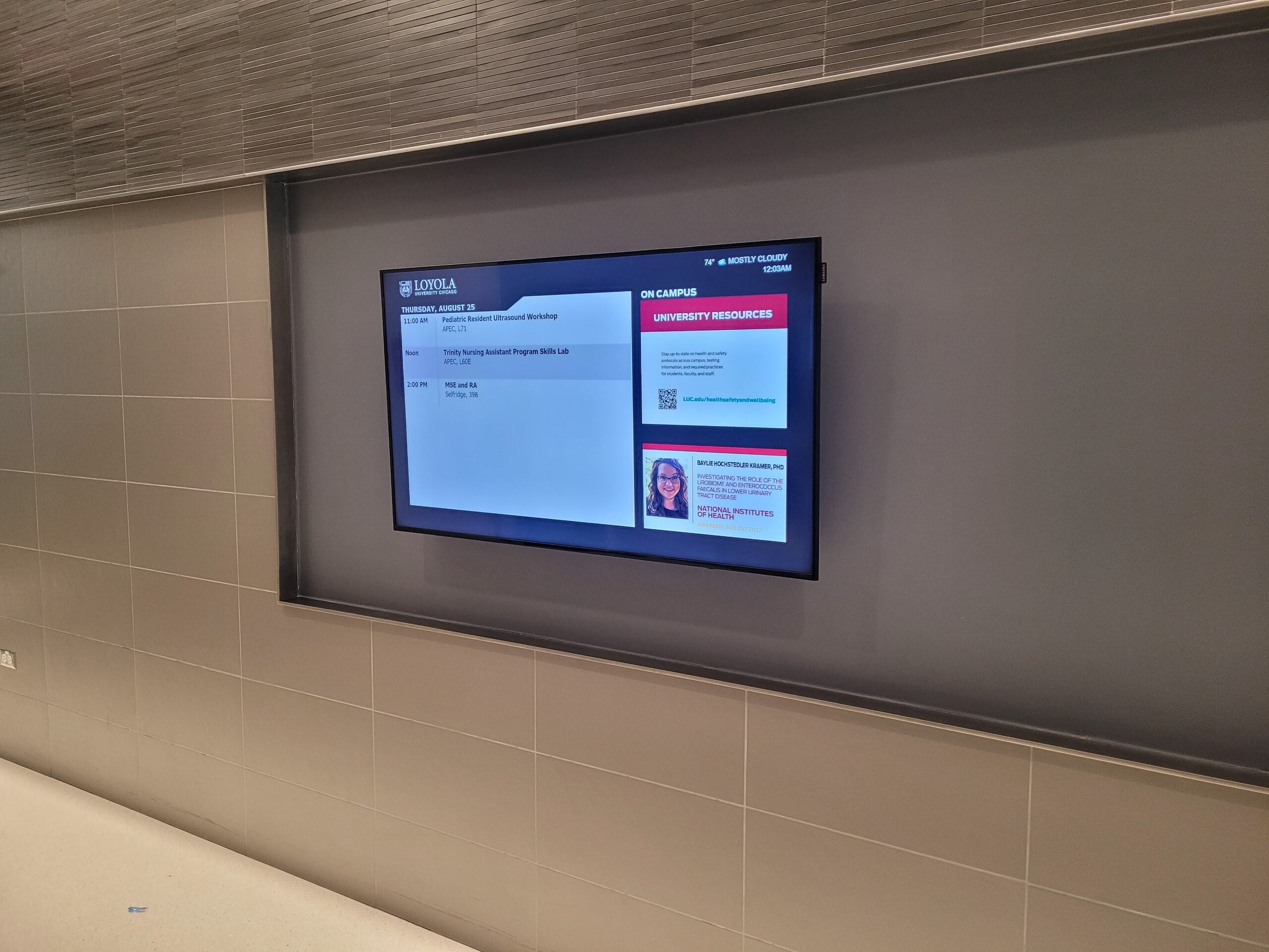 CTRE 1st Floor Digital Signage