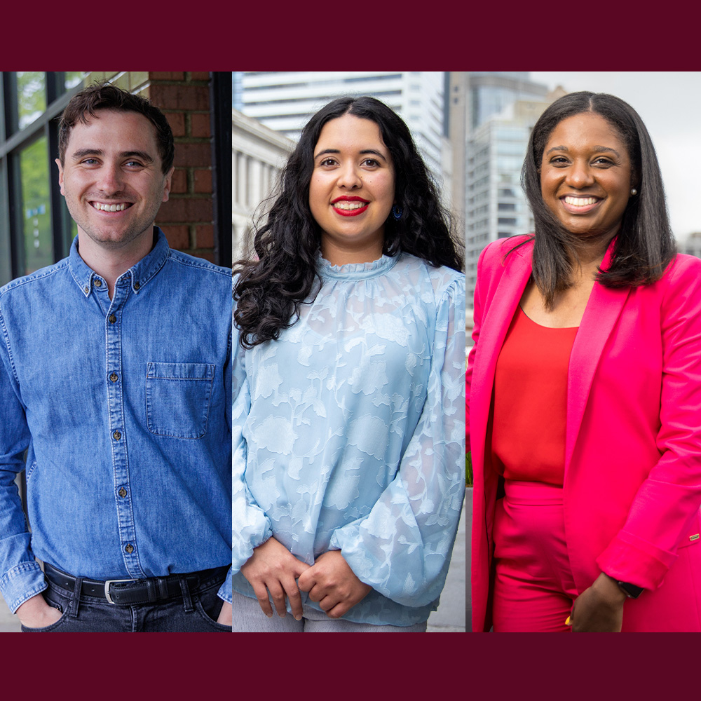Andy Froelich (JD ’21), Vanessa Aceves (JD ’23), and Kerease Epps (JD ’21)