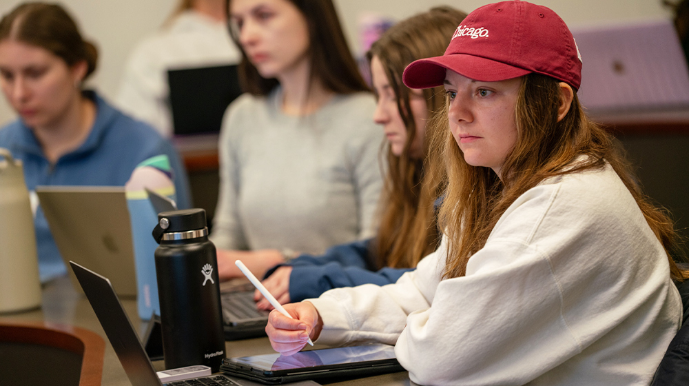 Students attending a tutoring session