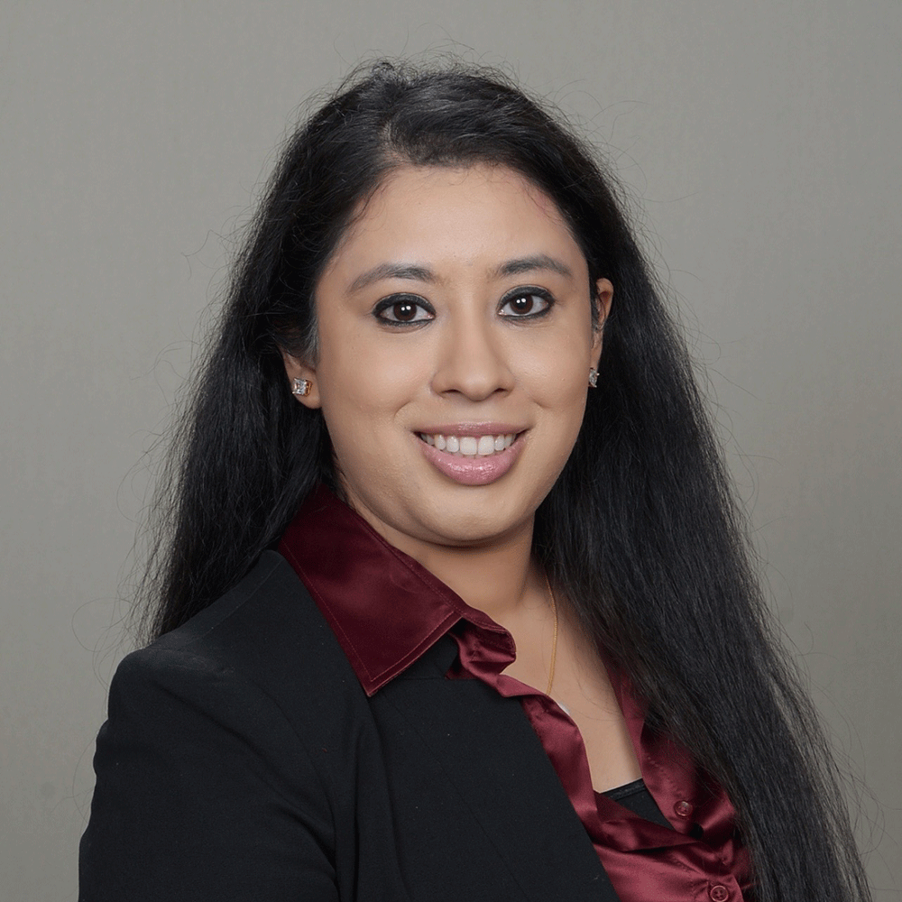 Dhara Mehta, smiling