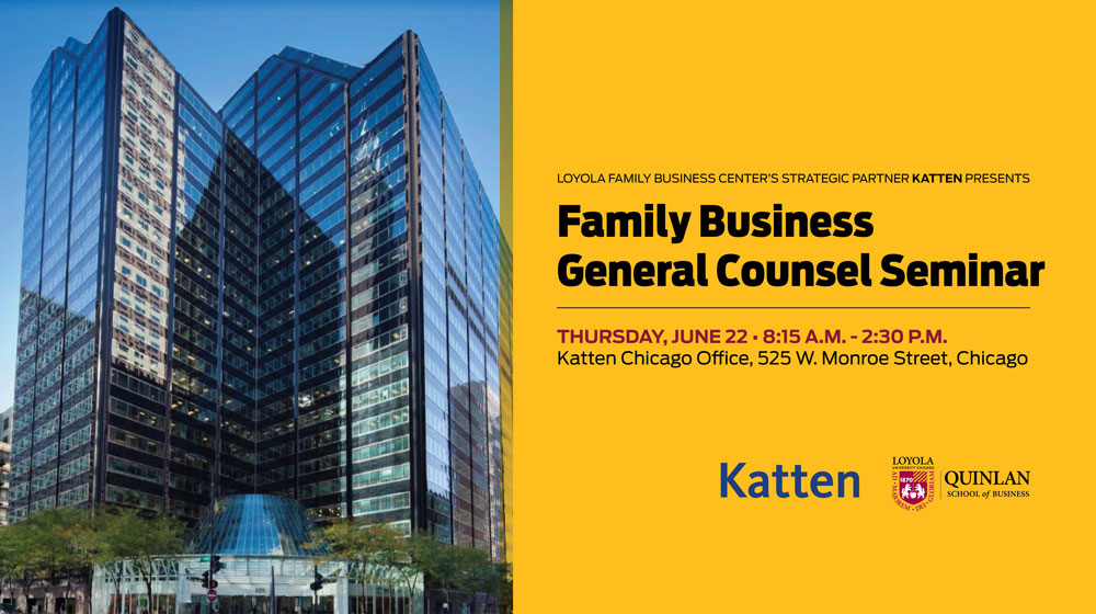 Family Business General Counsels Seminar