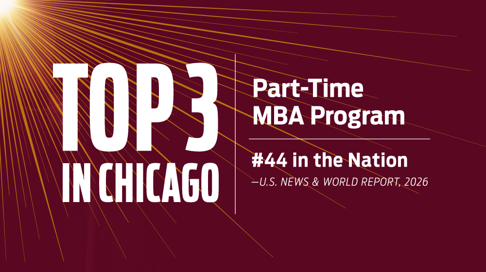 Top 3 part-time MBA in Chicago, 2026