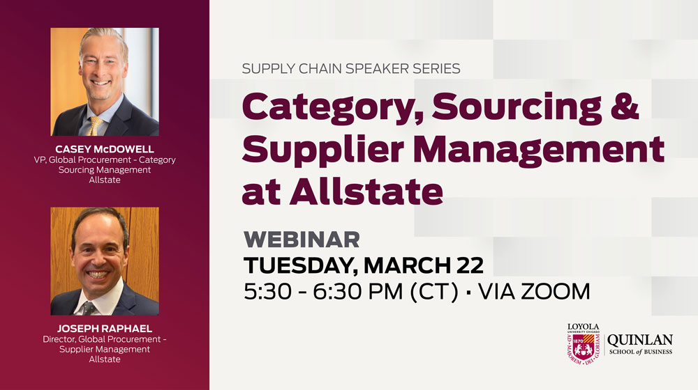Category Sourcing Supplier Management at Allstate
