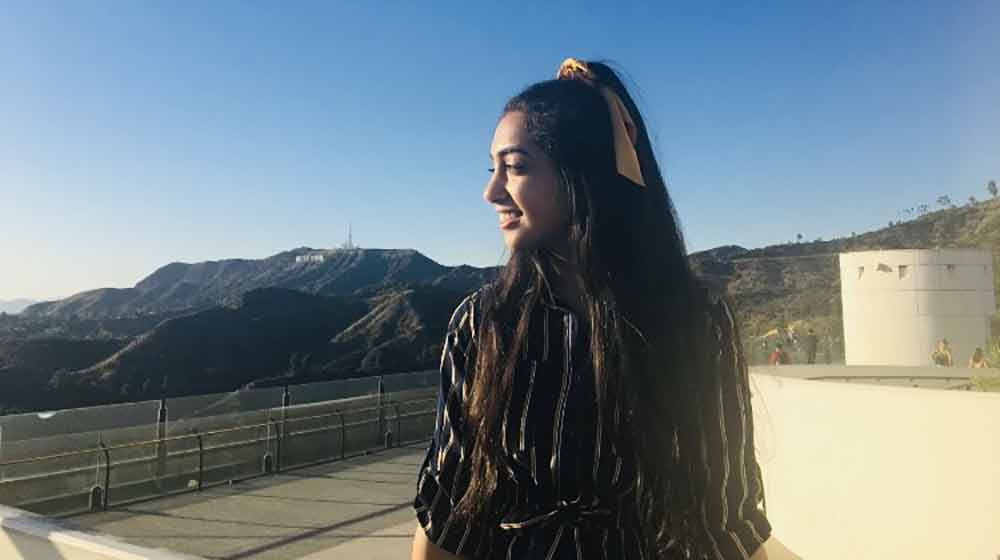Image of Supreet Dhaliwal overlooking the countryside around Los Angeles