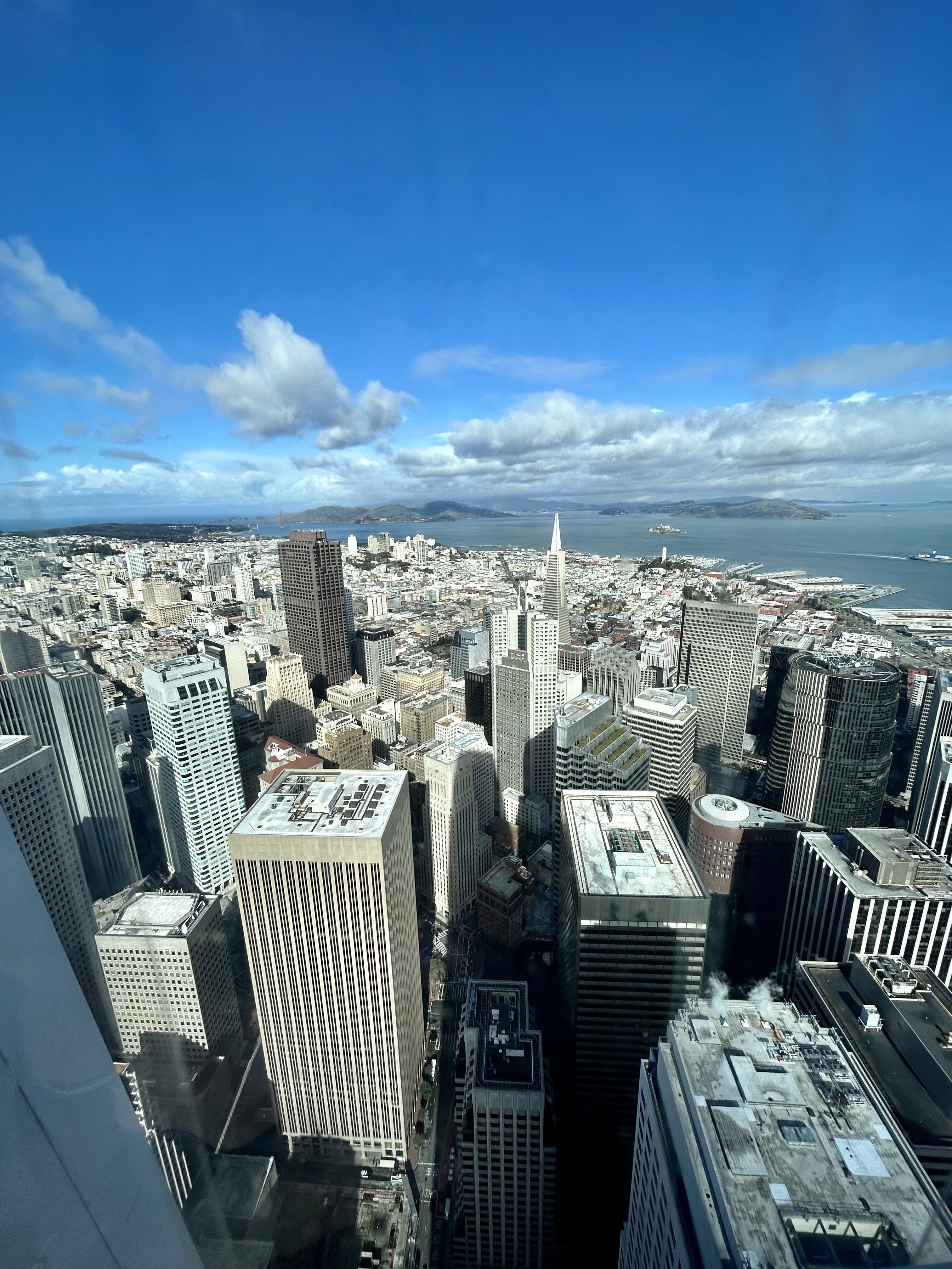 A view of the San Francisco skyline from Salesforce Tower.