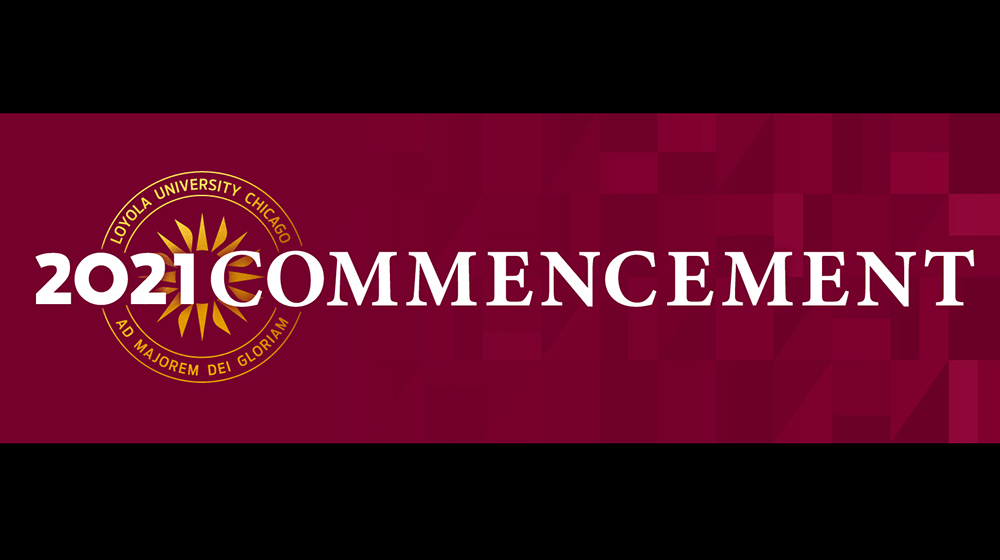 Screenshot of commencement 2021 opening slide