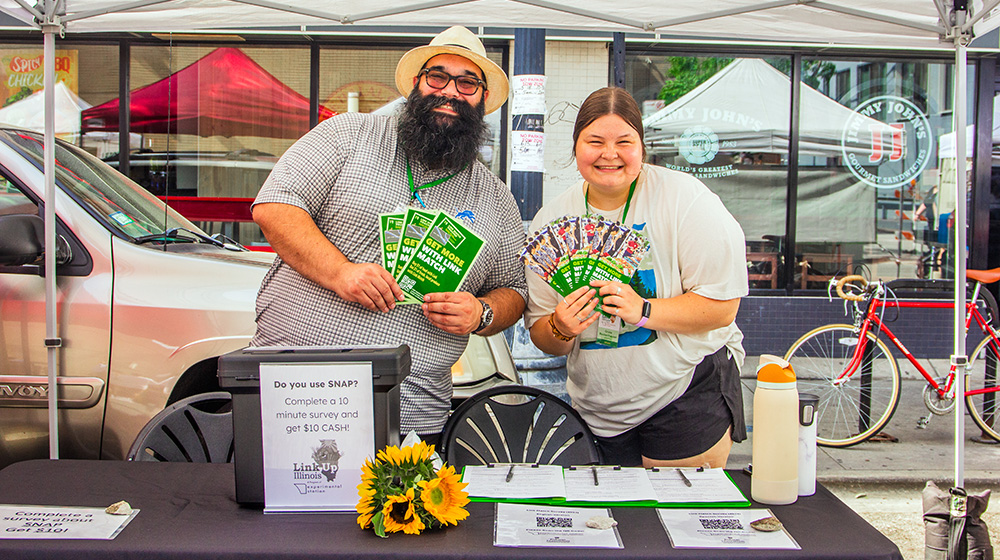 Grace Rockenhauer at a farmers market
