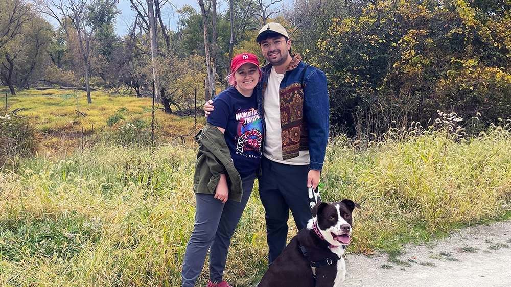 Angelo Kelvakis and Olivia