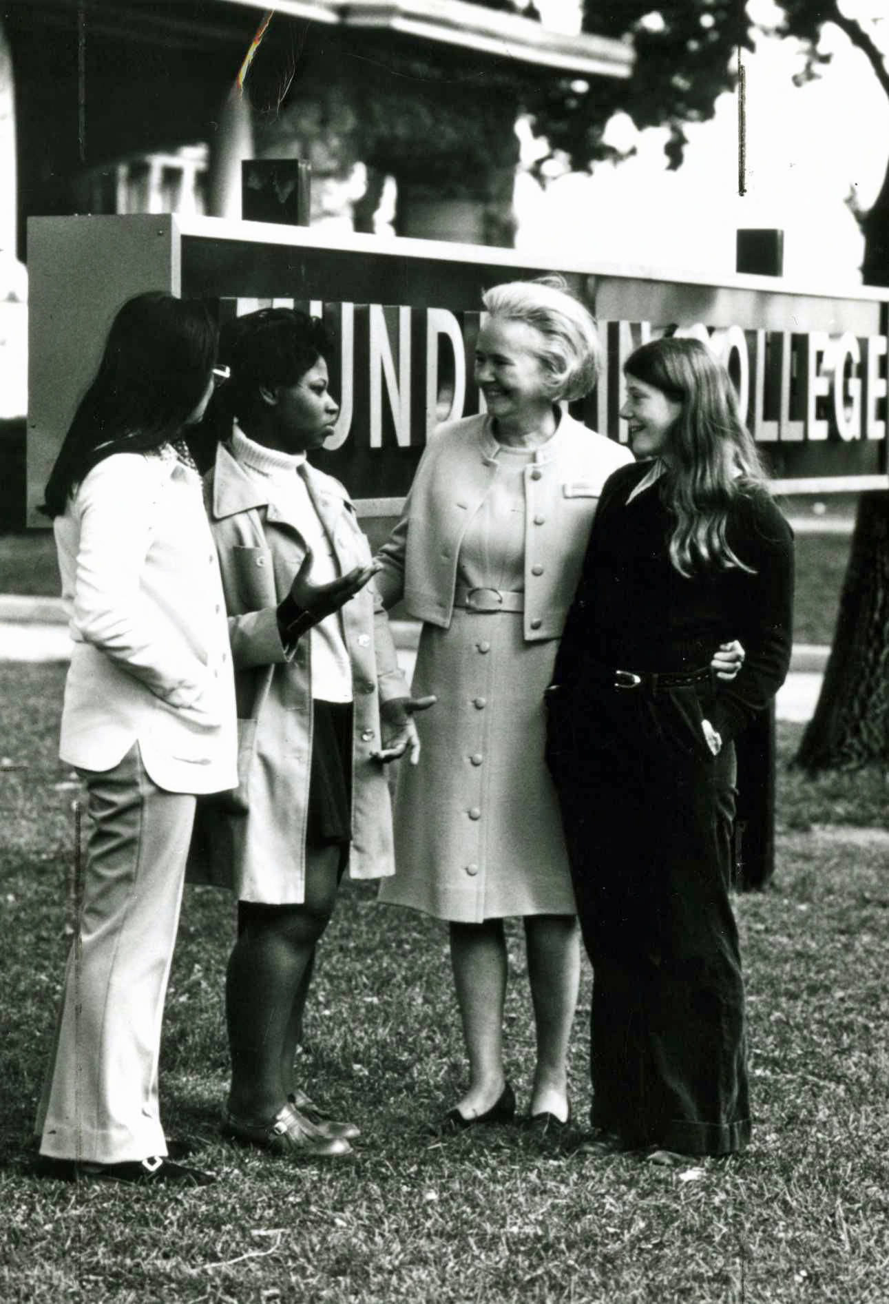 Ann Ida Gannon & students, 1973 Ann Ida Gannon & students, 1973