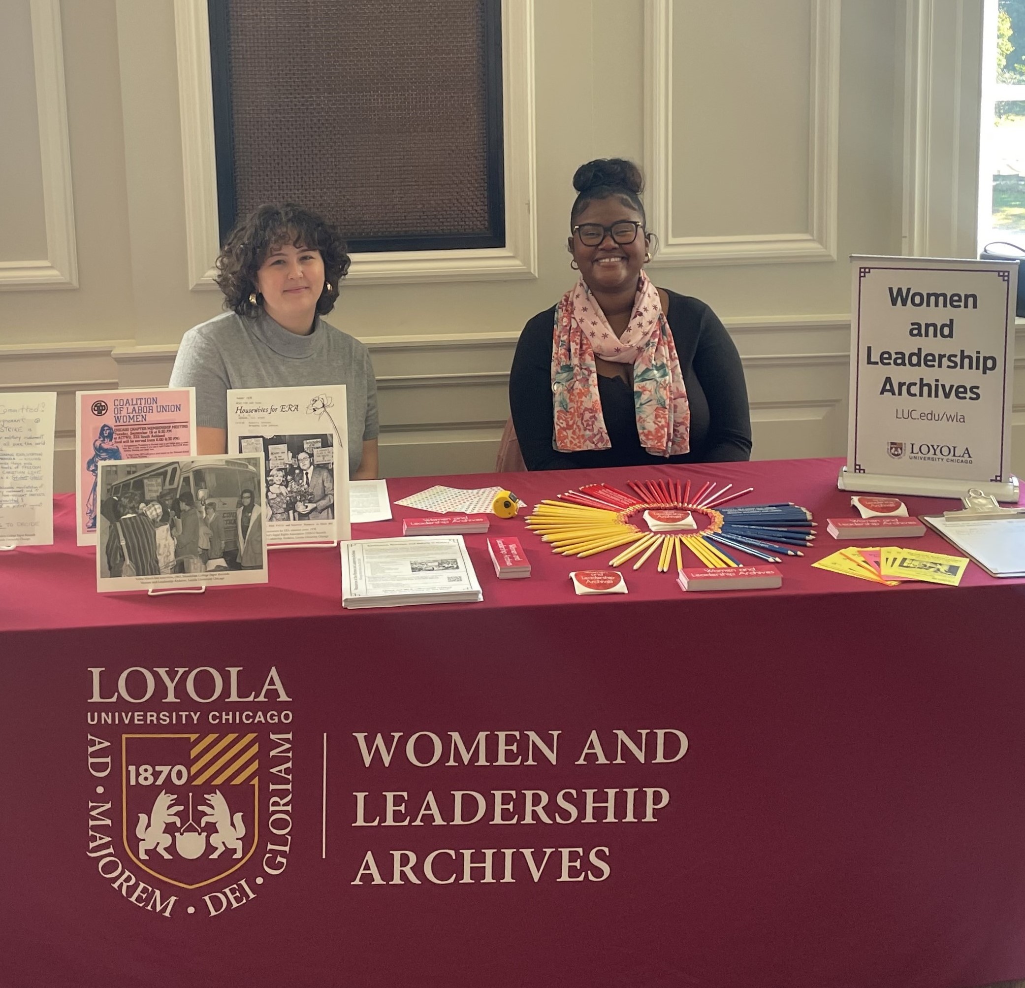 WLA team at history fair table